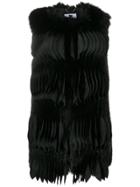 Blumarine Textured Pleat Gilet - Black