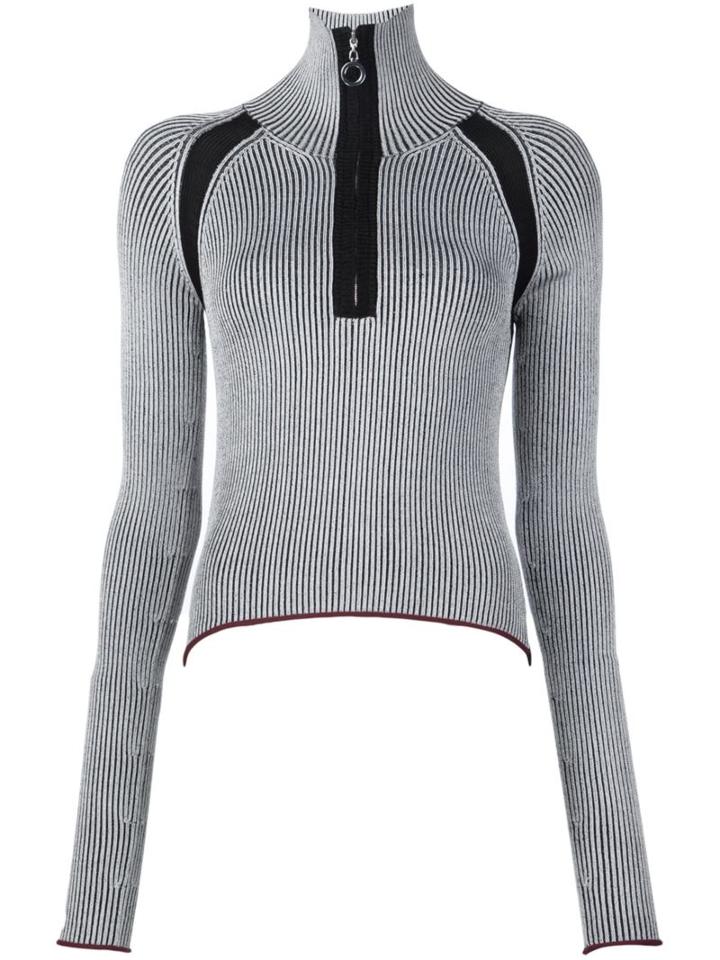 Edun Rib Collared Sweater, Women's, Size: Large, Black, Polyester/spandex/elastane/viscose