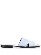 Loewe Engraved Logo Slides - Blue