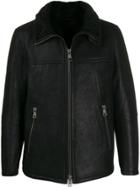 Drome Short Leather Jacket - Black