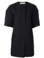 Marni Short Sleeved Jacket, Women's, Size: 44, Black, Cotton/silk
