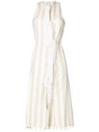 Altuzarra Bow Front Tassel Dress - Neutrals