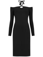 Nk Cold Shoulder Midi Dress - Black
