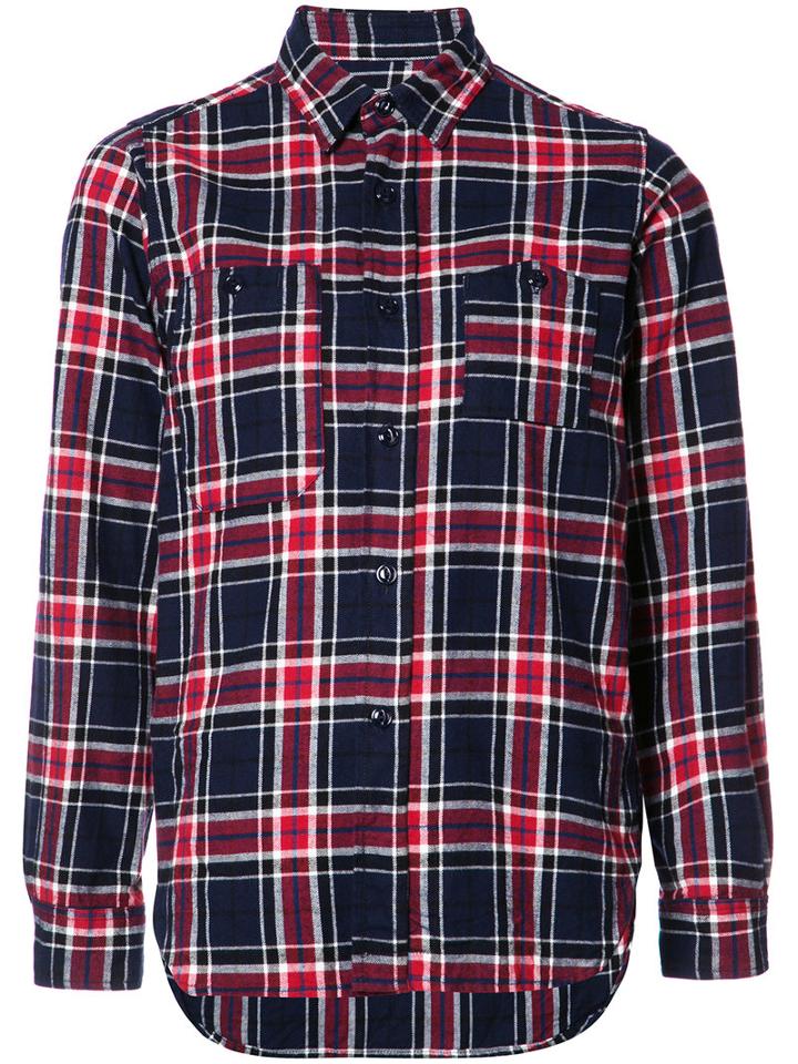Engineered Garments Plaid Shirt, Women's, Size: 1, Blue, Cotton