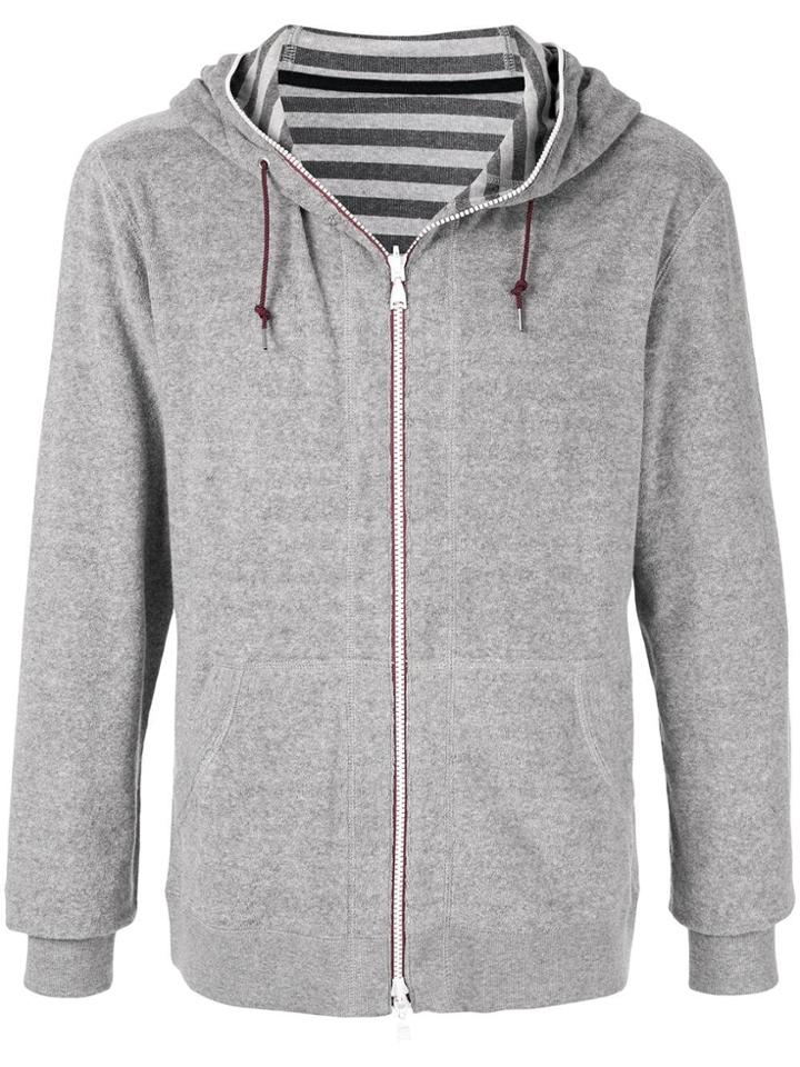 Loveless Reversible Zip Hoodie - Grey