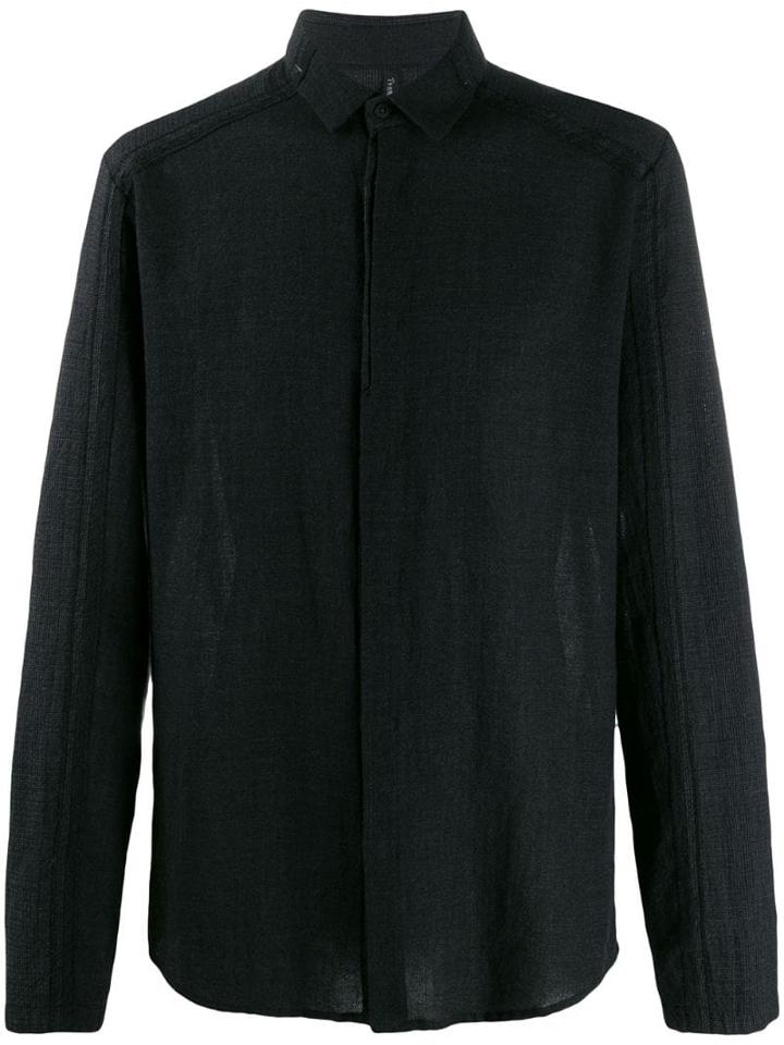 Transit Relaxed-fit Long-sleeved Shirt - Black