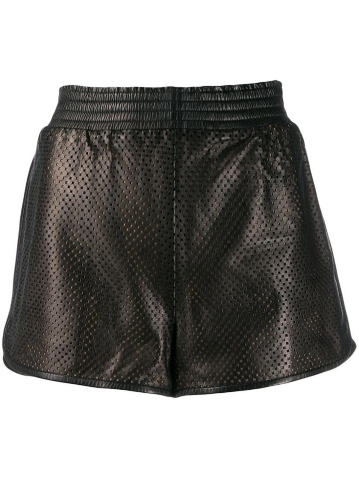 Emilio Pucci Pre-owned 2000's Perforated Shorts - Brown
