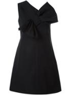 Victoria Victoria Beckham Front Bow Dress, Women's, Size: 8, Black, Silk/cotton/viscose