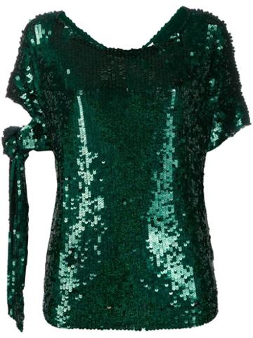 P.a.r.o.s.h. Gasoline Sequin Top - Green