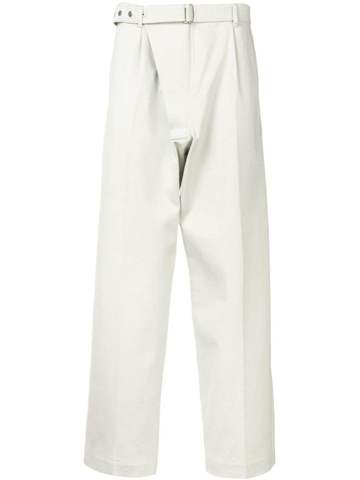 Mackintosh 0004 Off White Cotton 0004 Trousers