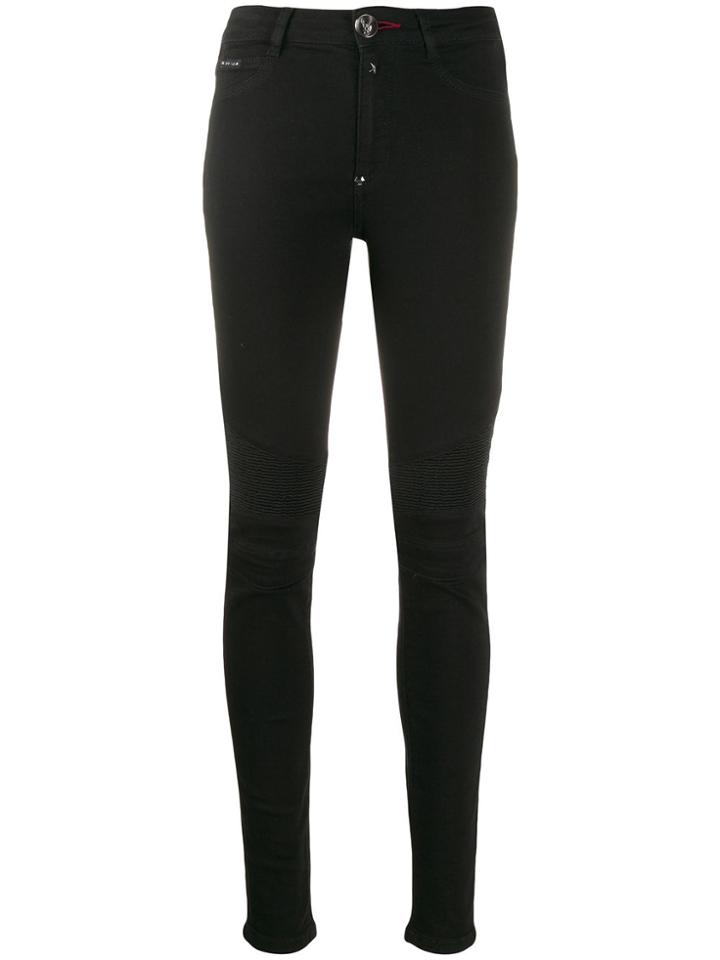 Philipp Plein Skinny Biker Jeans - Black