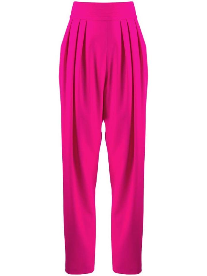 Attico High-waisted Pull-on Trousers - Pink