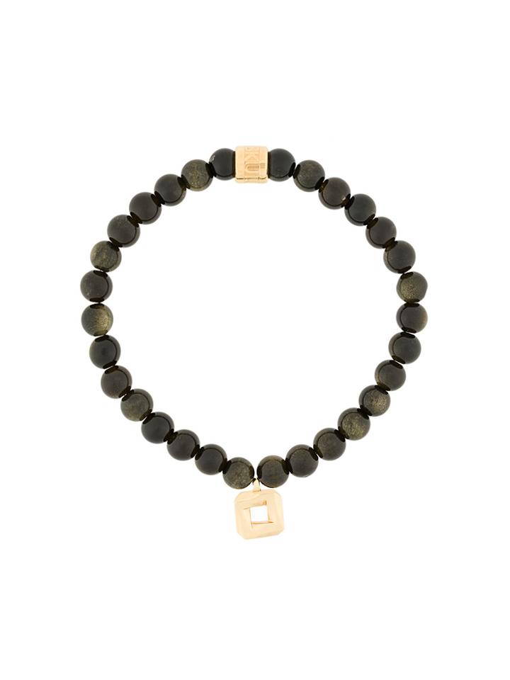 Northskull Obsidian Bracelet - Black