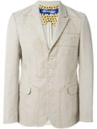 Junya Watanabe Comme Des Garçons Man Stitch Detail Blazer, Men's, Size: Large, Nude/neutrals, Cotton/linen/flax/other Fibres