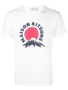 Maison Kitsuné 'mont Fuji' T-shirt, Men's, Size: Medium, White, Cotton