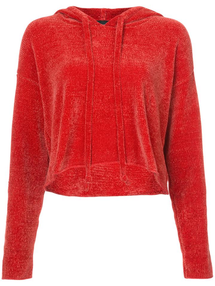 Kendall+kylie Cropped Hoodie - Red