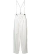 Y's - Denim Suspender Trousers - Women - Cotton - 2, White, Cotton