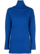 Victoria Victoria Beckham Chevron Knitted Jumper - Blue