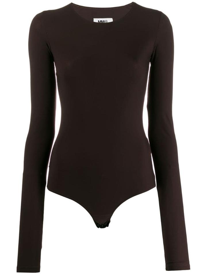 Mm6 Maison Margiela Long-sleeved Body - Brown