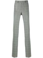 Raf Simons Checked Tailored Trousers - Black