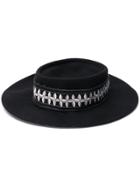 Local Patterned Ribbon Hat - Black