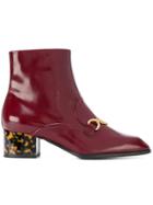 Stella Mccartney Chain Detail Ankle Boots - Red