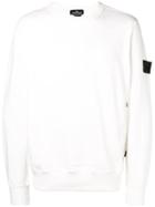 Stone Island Shadow Project Round Neck Sweatshirt - White