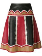 Red Valentino Panelled Mini Skirt - Multicolour