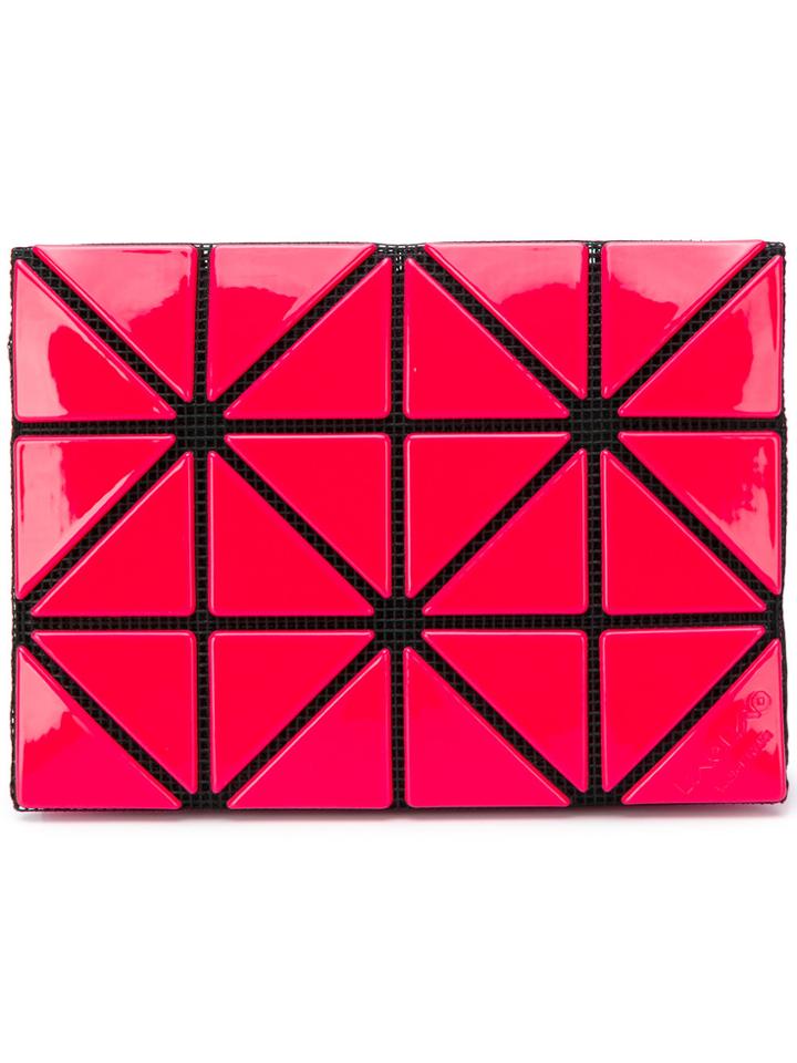 Bao Bao Issey Miyake Geometric Pattern Purse - Pink & Purple