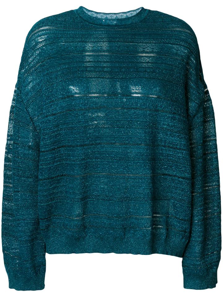M Missoni Knitted Top - Blue