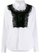 Comme Des Garçons Pleated Long-sleeve Shirt - White