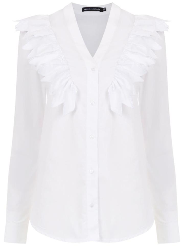 Reinaldo Lourenço Shirt With Ruffle Details - White