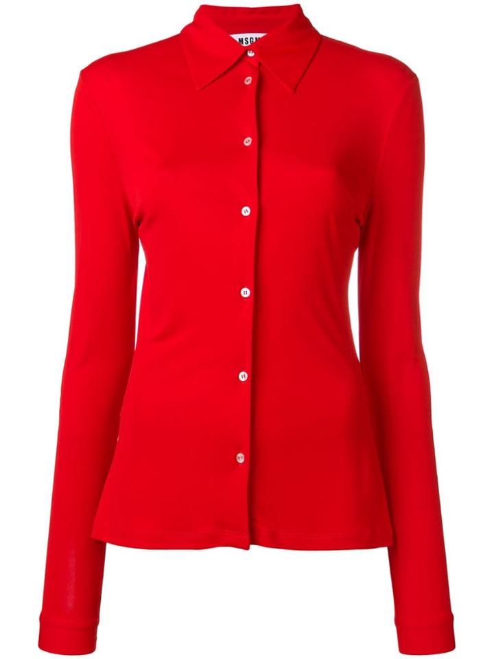 Msgm Button-up Shirt - Red