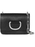 Burberry The Mini Leather Crystal D-ring Bag - Black