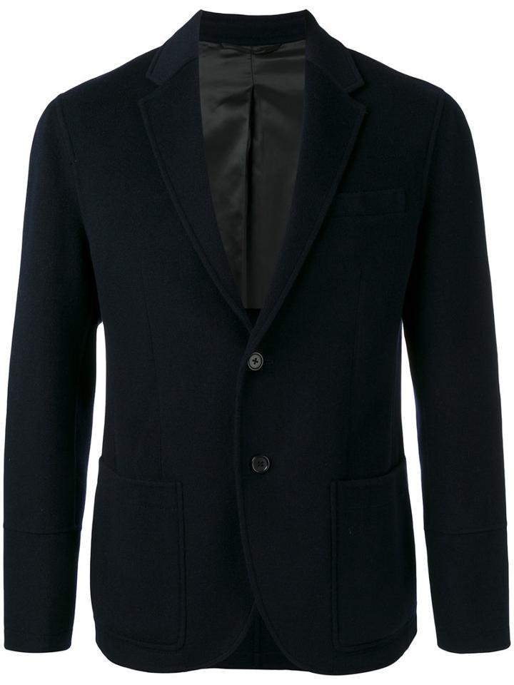 Joseph Single-breasted Blazer, Men's, Size: 54, Blue, Viscose/cashmere/wool