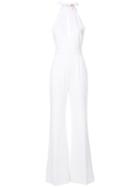 Roksanda - Halterneck Jumpsuit - Women - Silk/spandex/elastane/viscose/wool - 8, White, Silk/spandex/elastane/viscose/wool