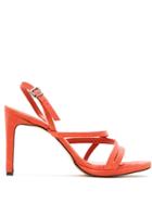 Alcaçuz Nisia Leather Sandals - Orange