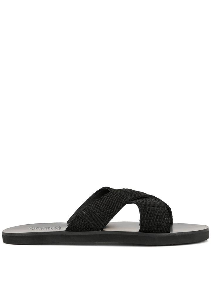 Ancient Greek Sandals Bios Crossover Sandals - Black