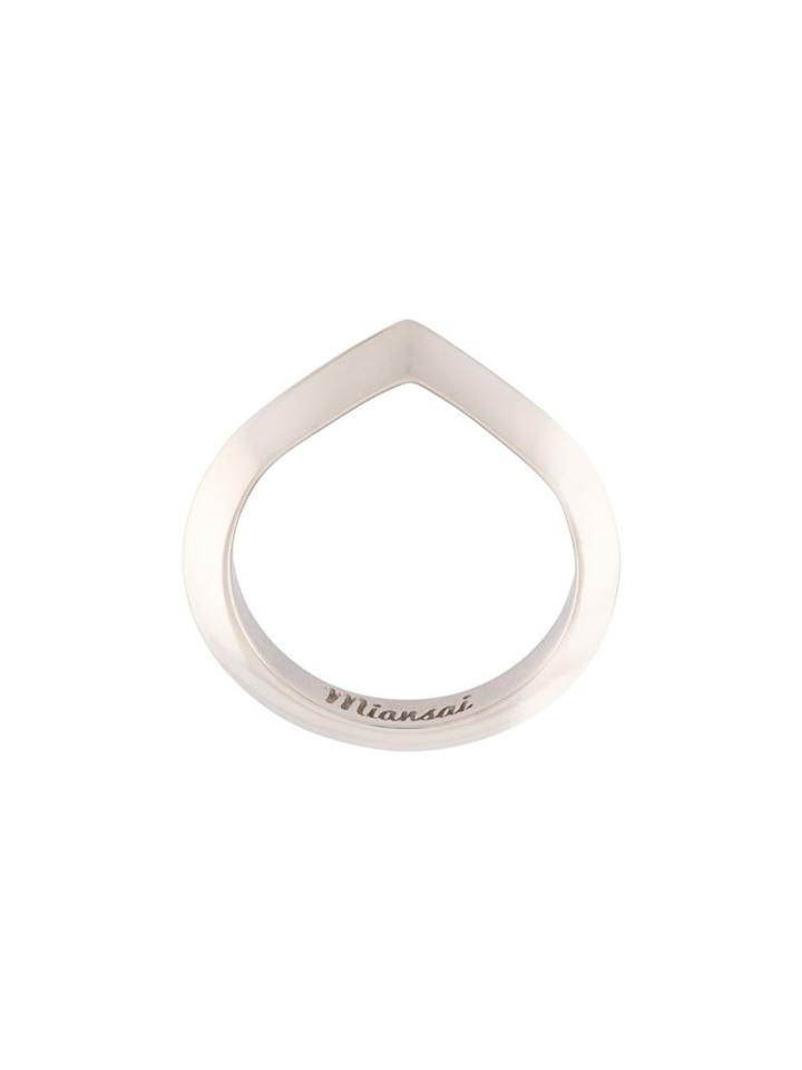 Miansai Angular Ring, Women's, Size: 6, Metallic