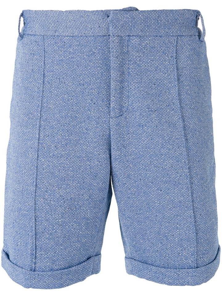 Soulland - Woven Shorts - Men - Cotton/polyamide/polyester/viscose - M, Blue, Cotton/polyamide/polyester/viscose