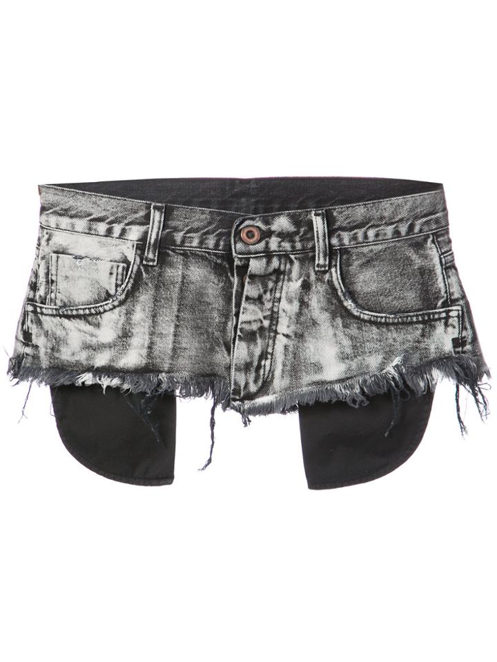 Unravel Project Raw Edged Belt - Black
