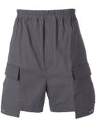 Rick Owens Asymmetric Cargo Shorts - Grey