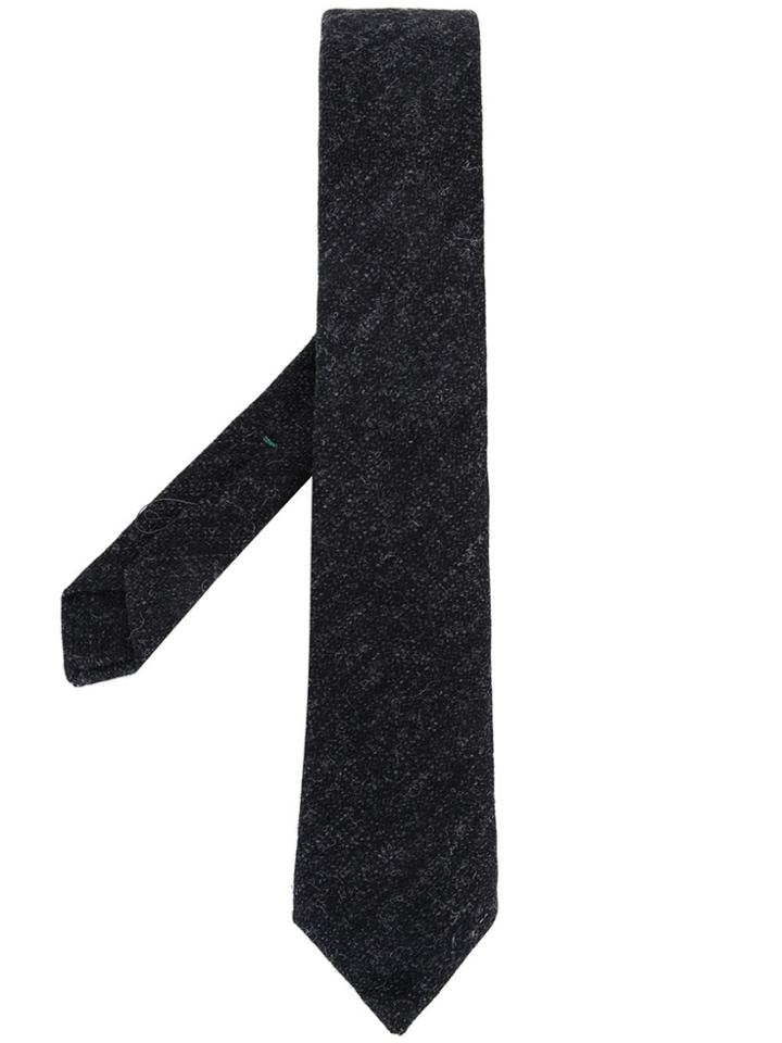 Borrelli Knitted Tie - Grey