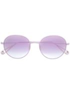 Garrett Leight Valencia Sunglasses, Women's, Pink/purple, Acetate/metal (other)