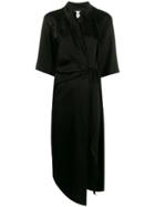 Nanushka Tie Waist Dress - Black