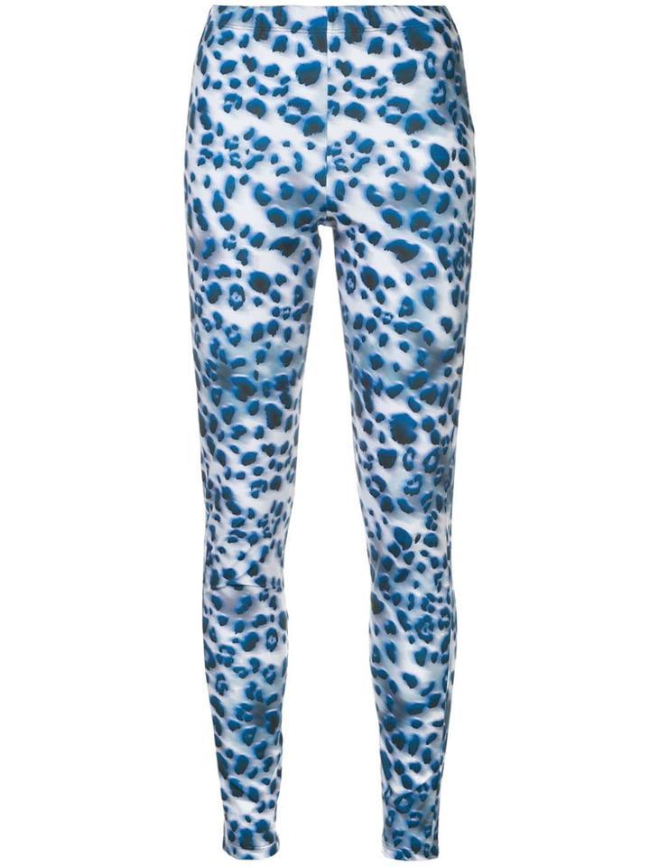 Koché Leopard Print Leggings - Blue
