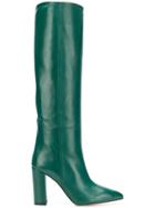 Paris Texas Pointed Knee-length Boots - Green
