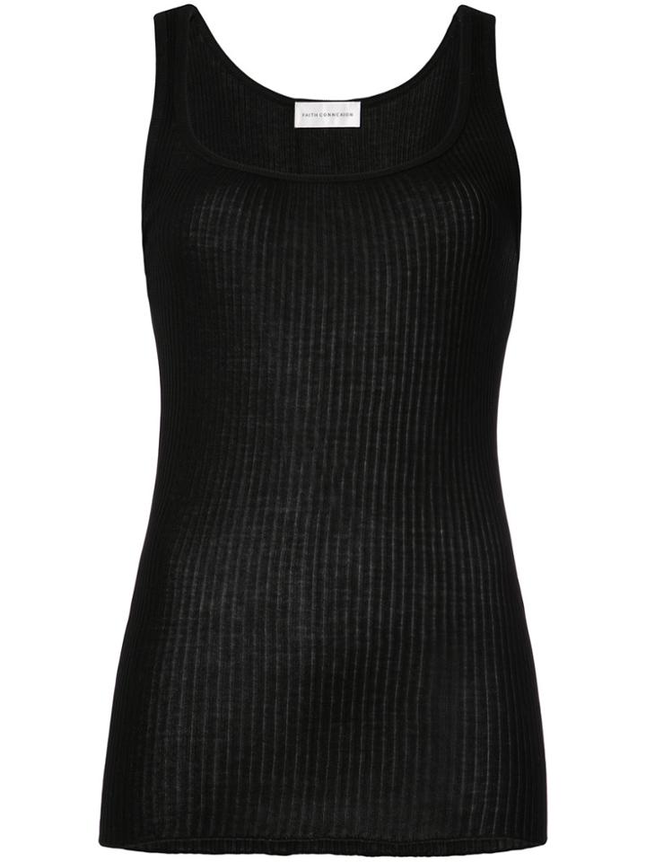 Faith Connexion Knitted Tank Top - Black