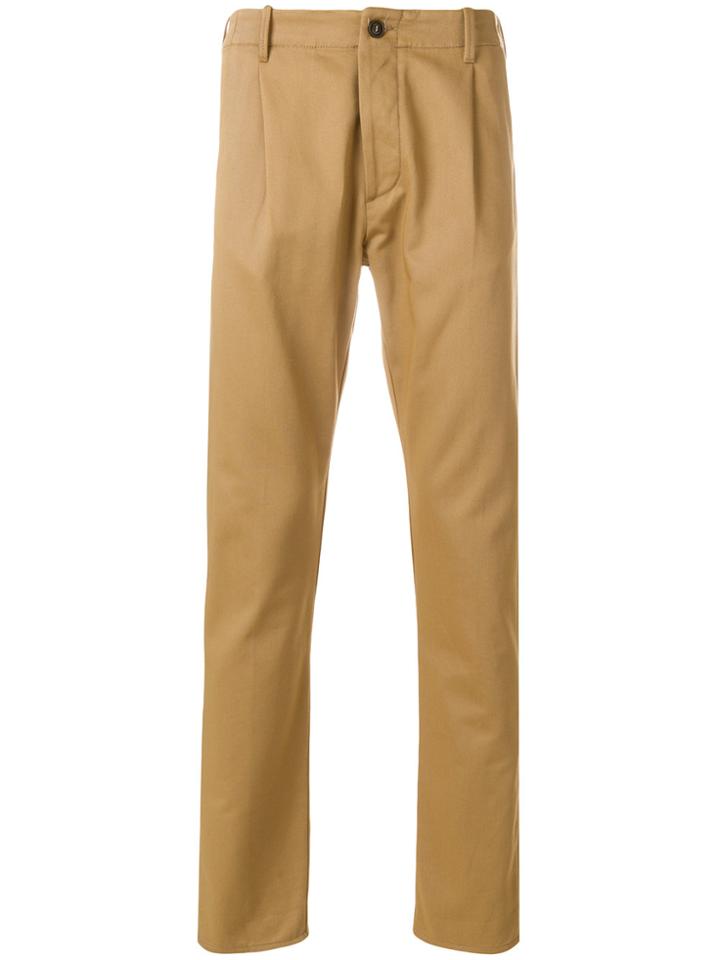 Fortela Straight Leg Trousers - Brown