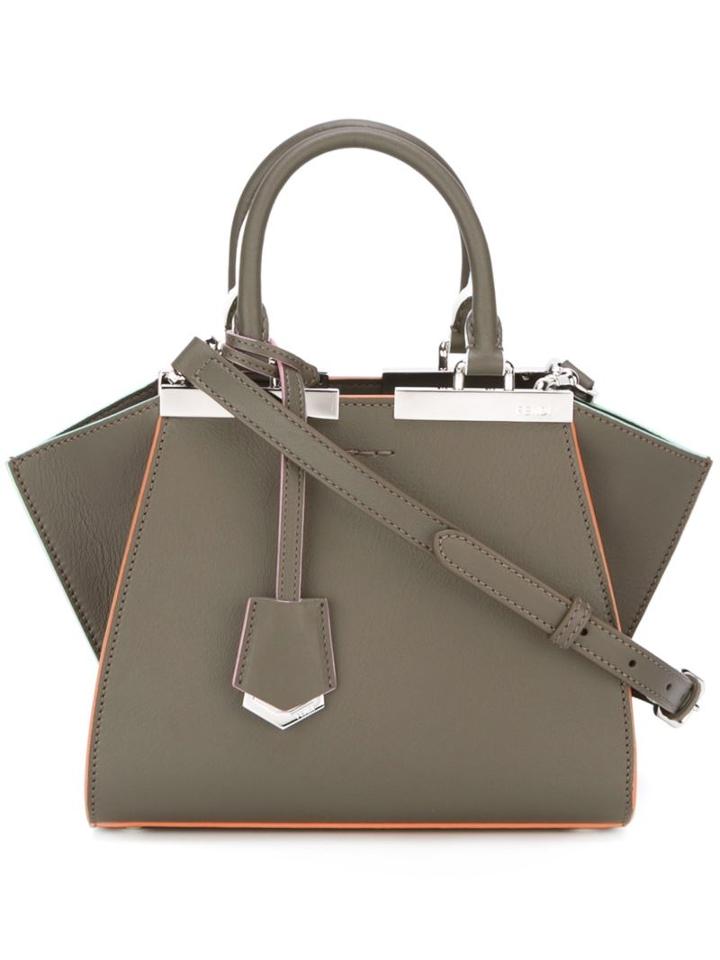 Fendi - Mini '3jours' Crossbody Bag - Women - Calf Leather - One Size, Grey, Calf Leather